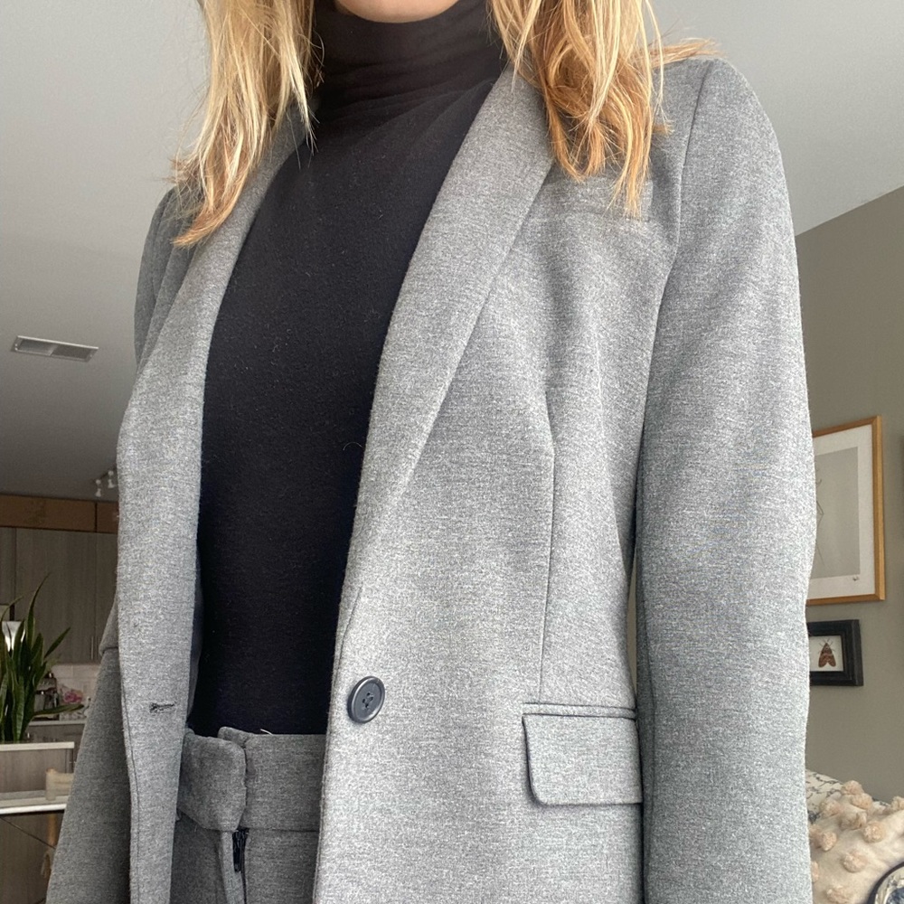 J Crew Heather Grey Blazer In Great Condition!